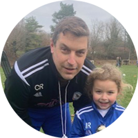 Ramsbury FC Under 7s Imogen Roberts takes part in Swindon Town Football in the Community Training