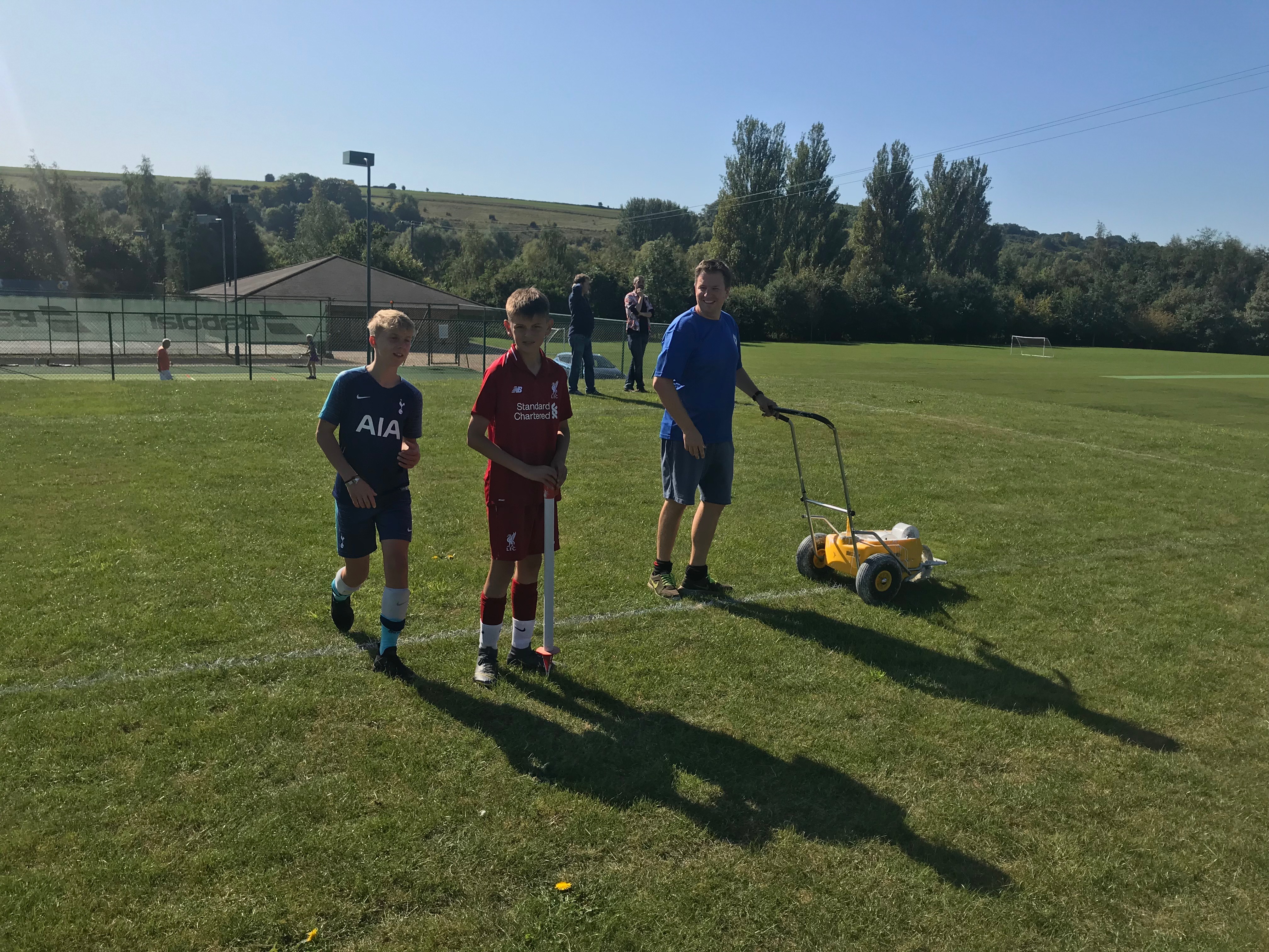 Ramsbury Under 14s Repair Pitch - Great Job!